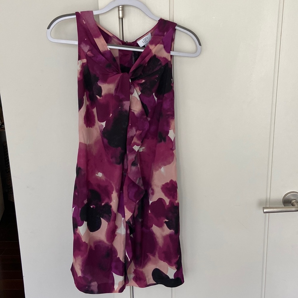 Ann Taylor purple water color shift dress